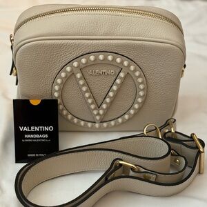 Valentino Cream Mia Rock Crossbody
